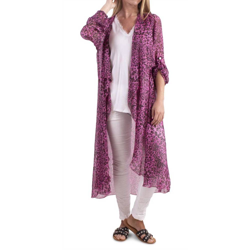 NEW GIGI MODA amalfi pull-on cardigan in hot pink